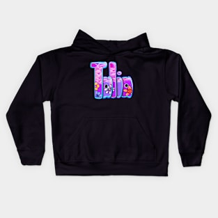 Female Girls First name Talia Kids Hoodie